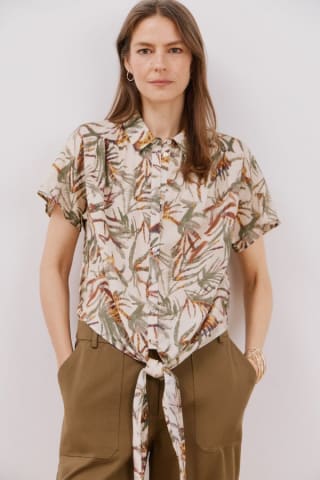 Camisa estampada con nudo para Mujer por 14.99€