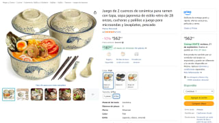 Niturceal juego de 2 cuencos de cerámica para ramen (28 oz) por $562 en Amazon
