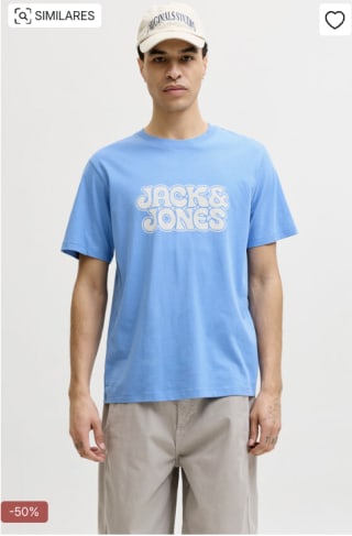 Selección camisetas Hombre Jack & Jones Con Print Frontal por 4.49€