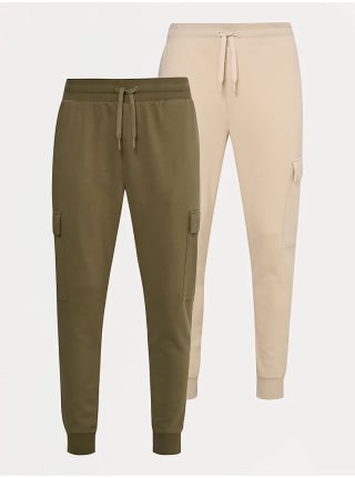 George Men's 2 Pack Cargo Cuffed Joggers £12