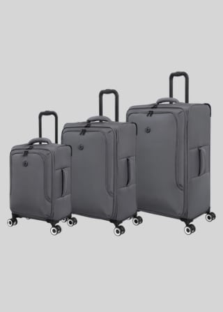 IT Luggage Grey Trulite Soft Suitcase – Cabin £22.50 / Medium £37.80 + Free C&C w/cod