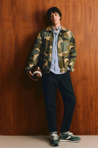 Springfield Parka Camuflaje Cuello Contraste Kaki por 12,79€