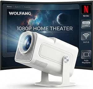WOLFANG 4K Mini Projector £48.55
