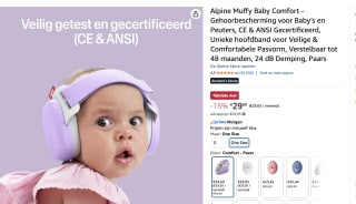 Alpine Muffy Baby Comfort - Gehoorbescherming voor €29,69