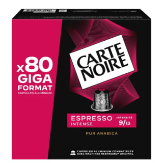 Café Capsules Espresso Intense n°9 à 16,29€