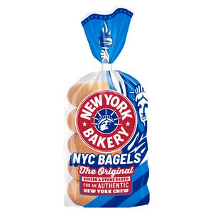 New York Bakery Co 5 bagels for £1.90 at Sainsbury's