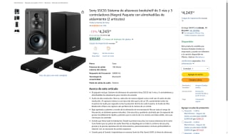 Sistema de Altavoces Sony SSCS5 100W por $4,244 | Amazon