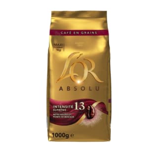 Café en Grains Absolu Intensité 13 L'OR 1 kg pour 19,25€