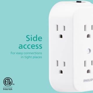 Philips Multicontacto de Pared SPS1460WA/37 (6 salidas) por $205 en Amazon