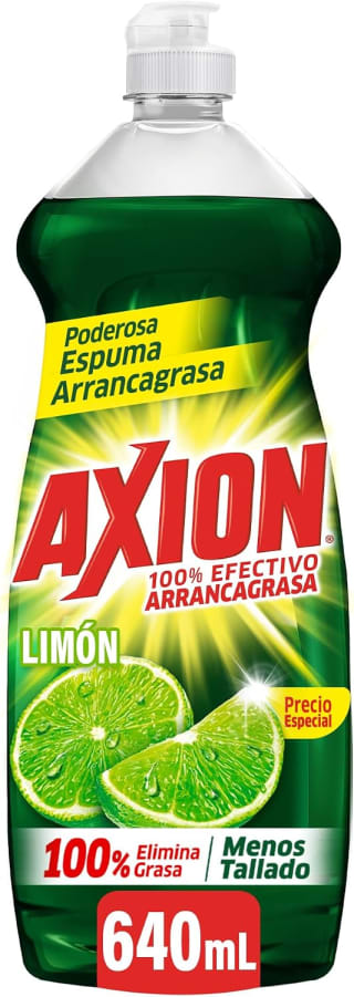 Axion lavatrastes 640ml por $24 en Amazon