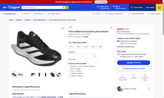 Tenís Adidas Gamechaser por $600 | Coppel