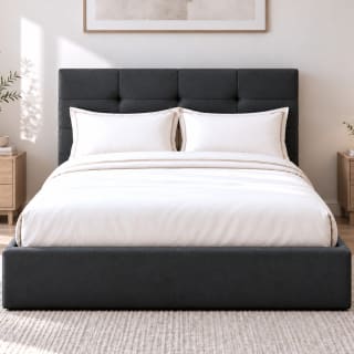 Cama canapé tapizada Cella 150 (150 x 190 cm) por 188€ en IberNest