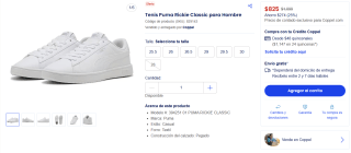 Tenís PUMA Rickie Classic por $825 | Oferta Coppel