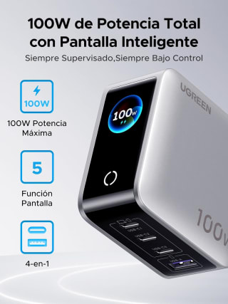 UGREEN Nexode Pro 100W 4 Puertos por $898.99 en Amazon