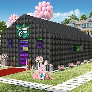WUHUWOO 20 x 16.8ft Inflatable Nightclub with LED Lighting – £660.89