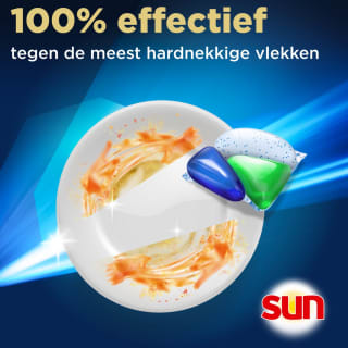 Sun Vaatwascapsules 4in1 Intense Power (128 stuks) voor €17,23 bij Bol