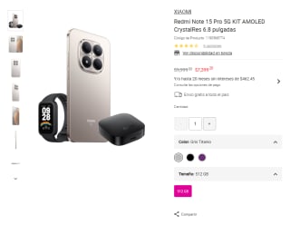 Xiaomi Redmi Note 15 Pro 5G 512GB por $7,399 | Oferta Liverpool
