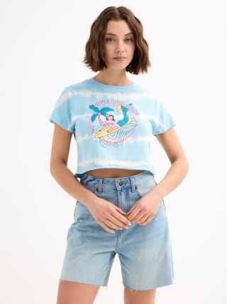 Camiseta tie dye sirena surfera por 3.99€