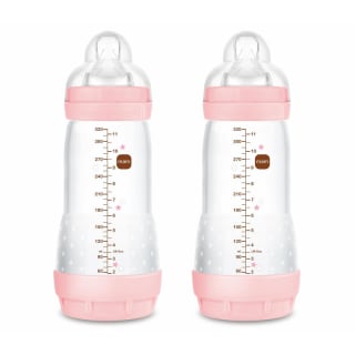 Pack 2 Biberones MAM Easy Start Anti-Colic 320 ml Tetina 3 Rosa Brillante por 7.99€