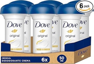 6 desodorantes Dove en Crema Antitranspirante Original 50ml por 10.20€