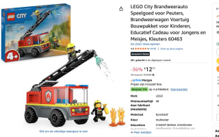 LEGO City brandweer ladderwagen voor €12,71 bij Amazon