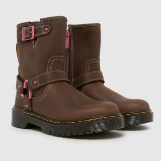 Dr Martens Genaya Girls Junior Boots – Dark Brown – £28.99