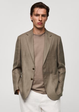 Mango americana slim fit 100% lino por 29.99€