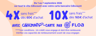 Gratuit 5€ crédités sur votre compte fidélité CDAV chez Cdiscount