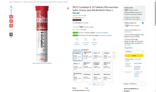 Seltz Complejo B por $79 | Oferta Amazon