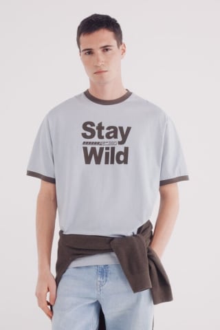 Camiseta para Hombre Springfield Stay Wild por 3.99€