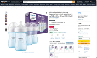 Biberón Philips Avent Natural Response 260ml por $546 | Oferta Amazon