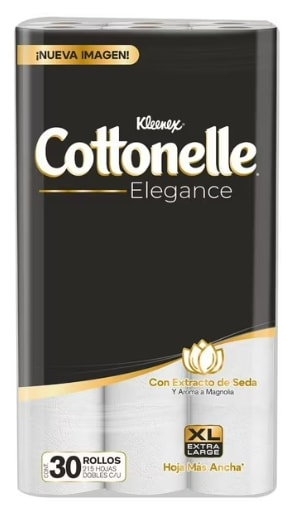 Papel Higiénico Kleenex Elegance Cottonelle 30 rollos por $195 | Walmart