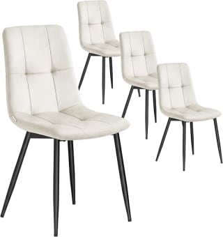 VASAGLE Sillas de comedor TYRA (juego de 4) por 84,99€ en Amazon