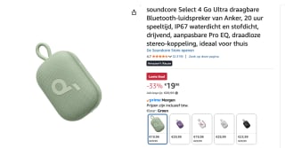 Soundcore Select 4 Go groen voor €19,98 bij Amazon