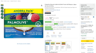 Pack 4 Jabones Palmolive Naturals por $36 en Amazon