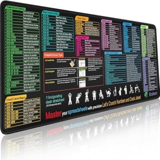 Spreadsheet Shortcut Keys Mouse Pad for £0.50