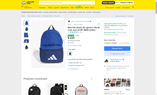 Mochila Adidas LK BP 3BAR por $220 | Mercado Libre