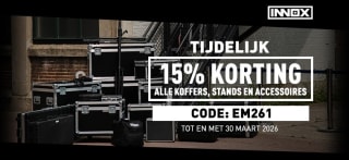 15% extra korting op het hele Innox assortiment bij Bax Music
