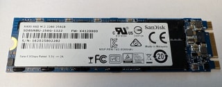SanDisk X400 2280 SSD Solid State Drive 256GB M.2 Sata 6.0 Gbps 3.3V 2A - Used - sold