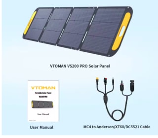 VTOMAN Panel Solar Plegable 200W 48V por 192,24€
