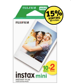 15% Stapelkorting op Instax Fujifilm bij Kruidvat