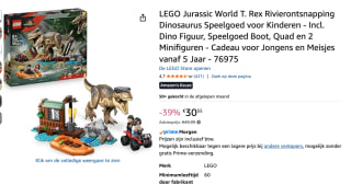 LEGO Jurassic World T.rex rivierontsnapping 76975 voor €30,55 bij Amazon
