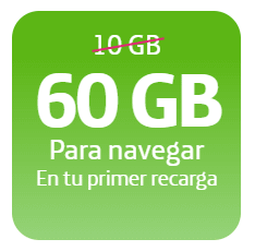 Plan 60 GB con Redes Sociales y Apps Ilimitadas por $100 en Movistar