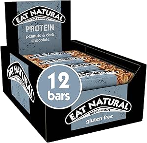 Eat Natural Protein Bars Peanuts & Dark Chocolate 12 Pack – £7.60 S&S Amazon Deal