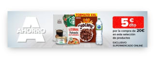-5€ de Descuento directo por compra de 20€ en Carrefour.