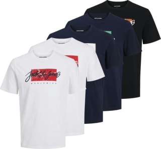 5-Pack Jack & jones heren shirts voor €30 bij Bol