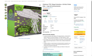 Caja Entrenador Élite Pokémon TCG por $989 | Oferta Amazon