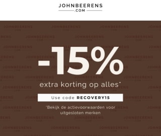 15% extra korting op bijna alles bij John Beerens