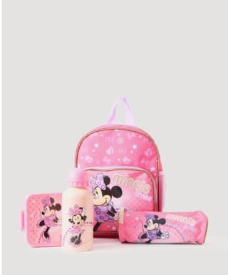 Set de Mochila Minnie en color rosa por 18.50€