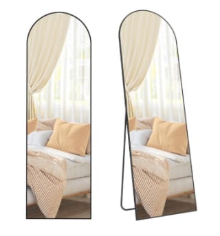 SONGMICS Miroir intégral 160 x 50 cm cadre en alliage d’aluminium à 69,99€